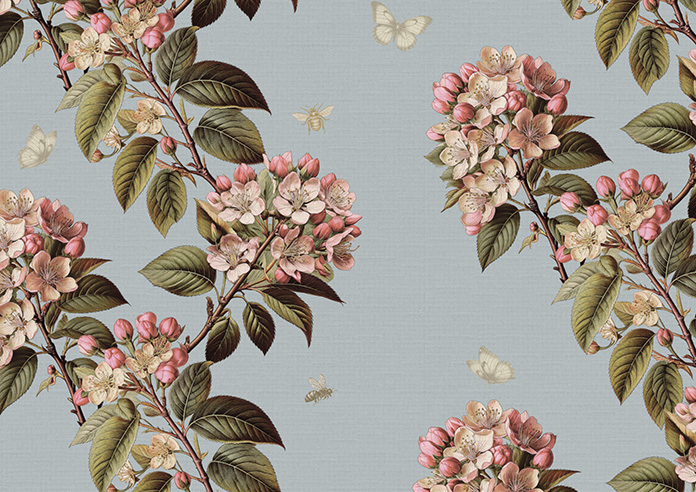 Upton, Aprils Bloom Smokes - Roman Blind - Image 7